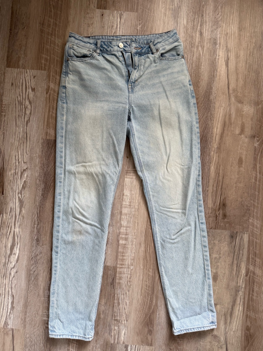 American Eagle Outfitters Light Wash Slim Straight Jeans